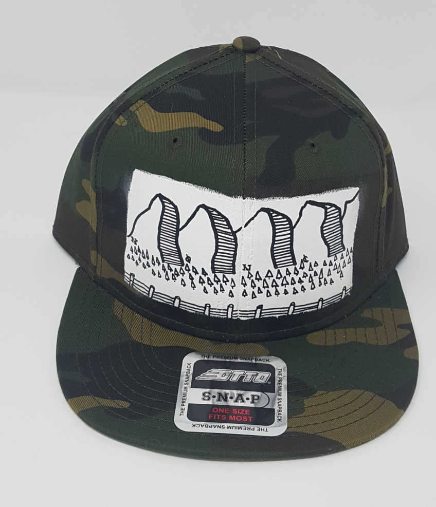 Camo snap back caps