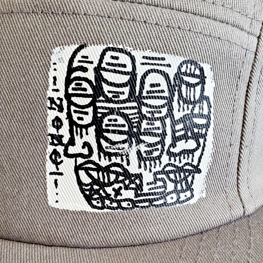 Grey 5 Panel Cap