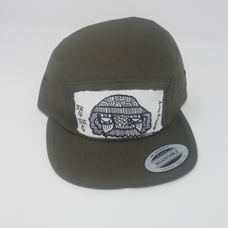 Olive snap back caps
