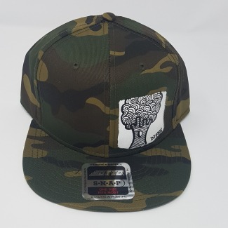 Camo snap back cap