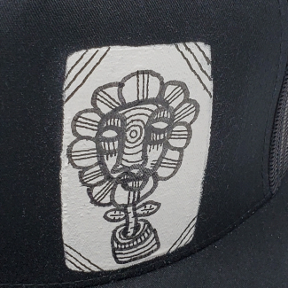 Black Mesh Snap Back Cap
