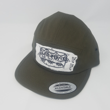 Olive 5 panel cap