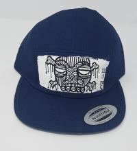 Blue 5 panel hat