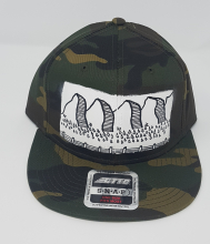 Camo snap back caps